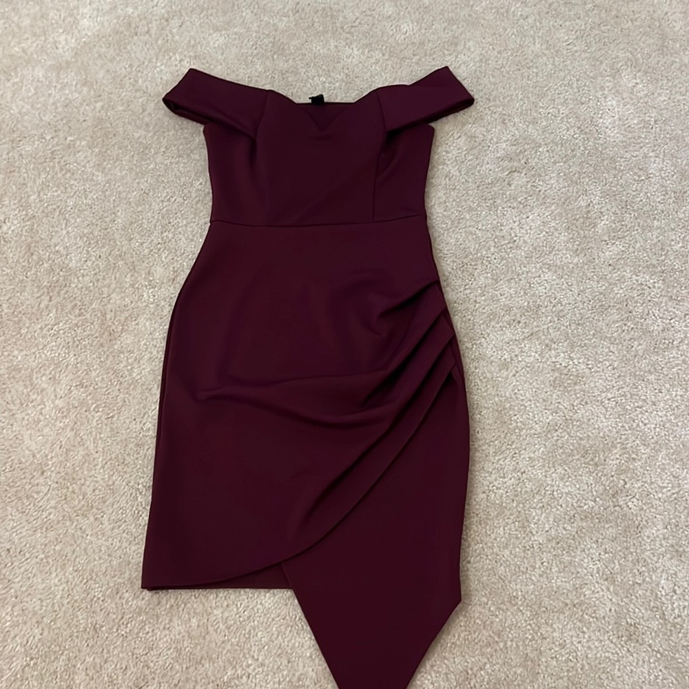 Off the shoulder mini dress